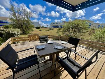 Gîte pour 4 personnes, avec terrasse dans Plage Sud (Lacanau Océan)