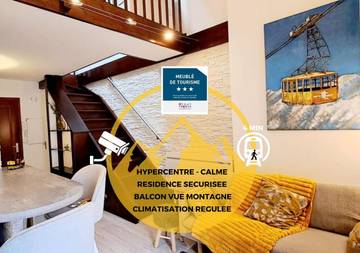 Gîte pour 2 personnes, avec balcon et vue à Cluses