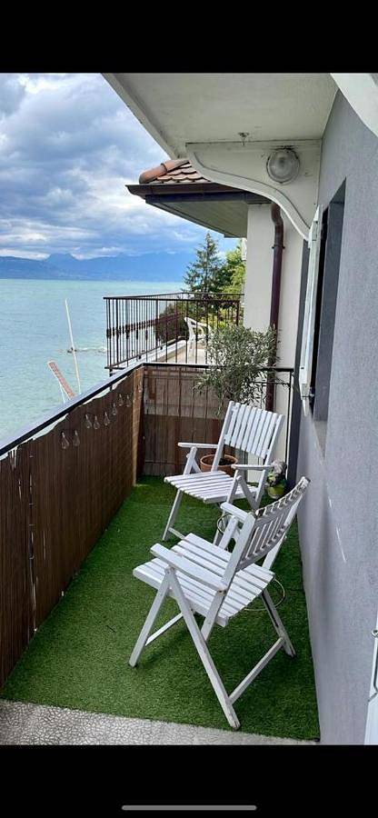Gîte pour 6 personnes, avec vue sur le lac ainsi que vue et balcon à Maxilly-sur-Léman