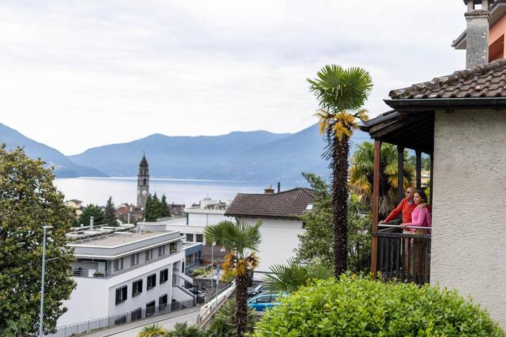 Maison d’hôte pour 3 personnes, avec vue sur le lac et balcon, animaux acceptés à Ascona - 3