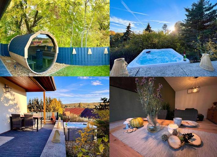 Ferienwohnung für 4 Personen, mit Balkon und Whirlpool sowie Terrasse und Garten in Falkenstein/Harz - 2