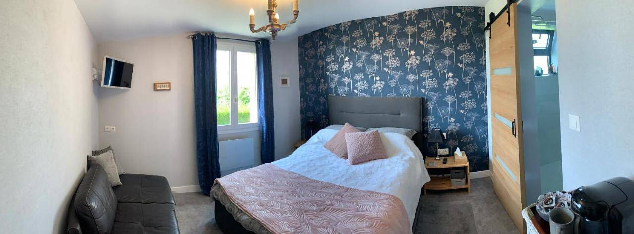 Chambre d’hôte pour 2 personnes, avec vue ainsi que jardin et terrasse à Céaux - 3