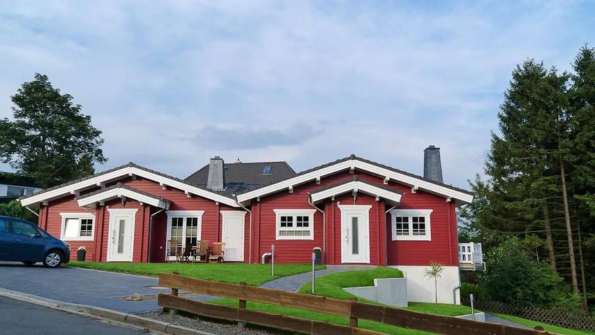 Ferienhaus für 4 Personen, mit Balkon und Pool sowie Sauna im Harz