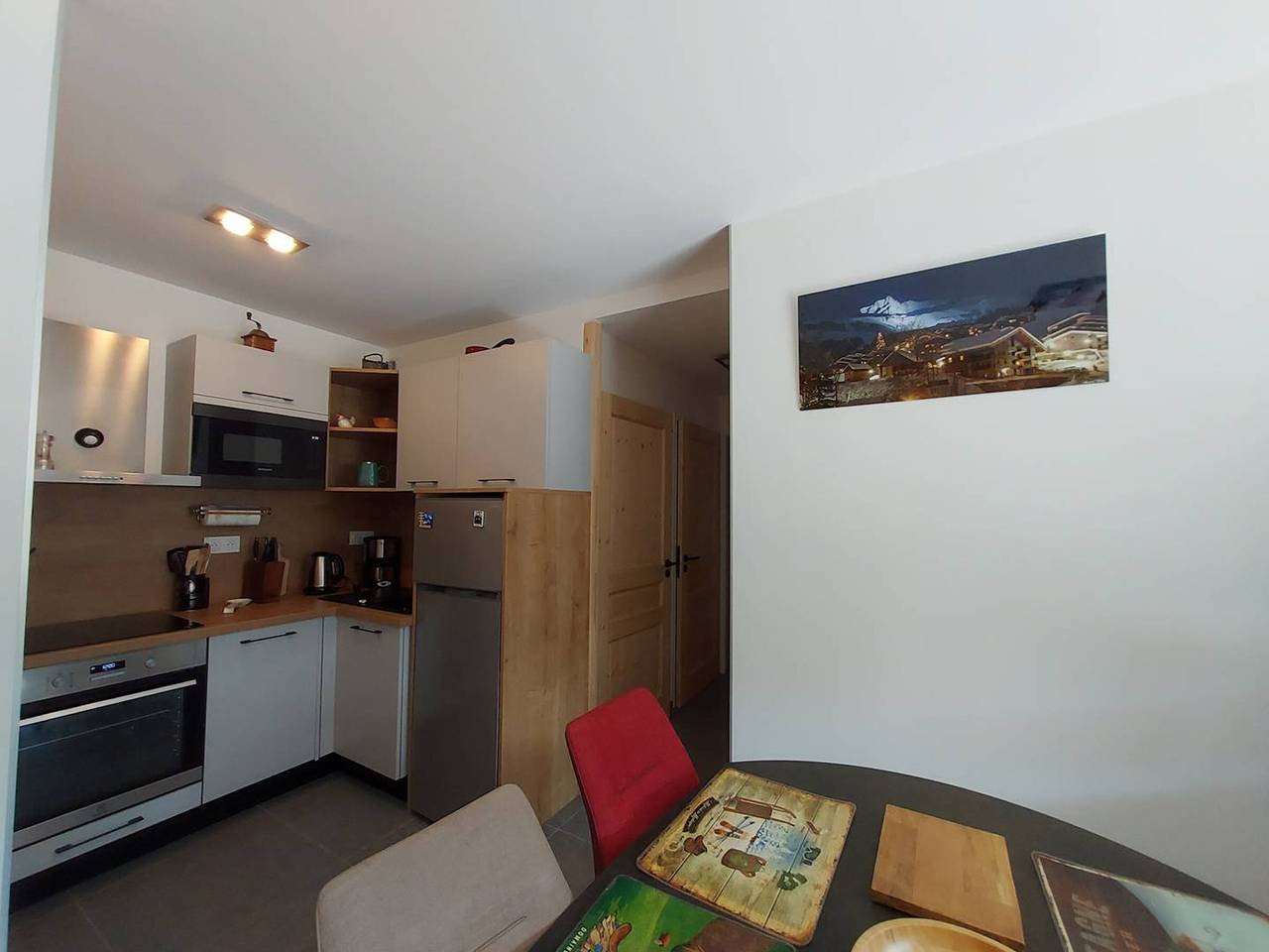 Hel lejlighed, New apartment 2 rooms, parking included, near free bus in Valmorel, Les Avanchers-Valmorel