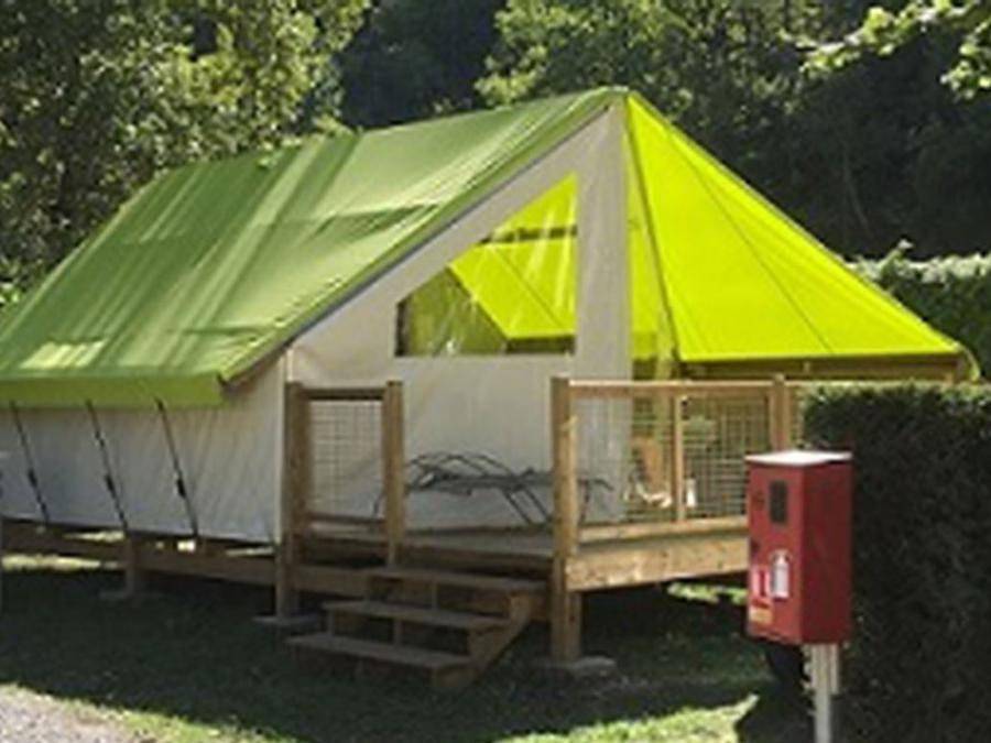 Camping Les Eaux Chaudes - Safarizelt 5 personen - Junior Ecolodge in Digne-les-Bains, Alpes-de-Haute-Provence