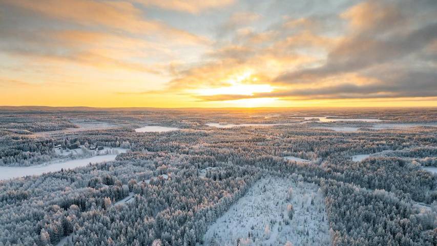 Chalet pour 2 personnes, avec vue ainsi que terrasse et sauna à Rovaniemi