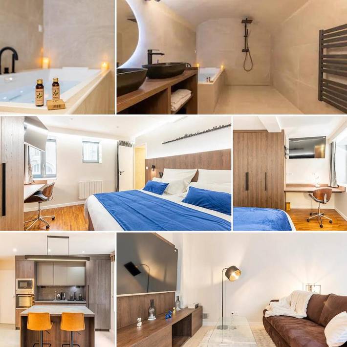 Ferienwohnung für 4 Personen, mit Terrasse und Whirlpool in Lyon - 2