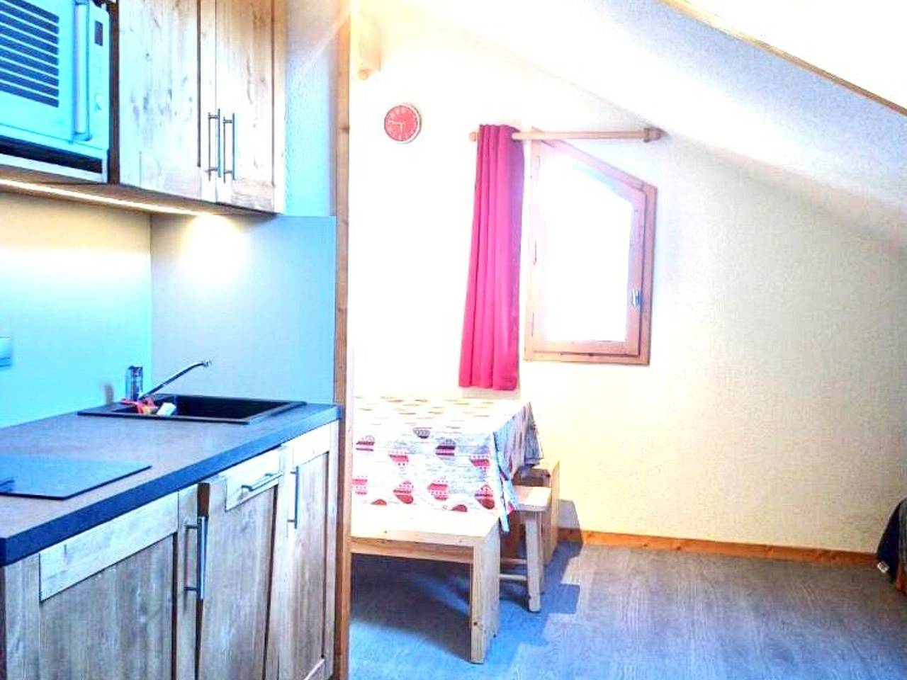 Estudio entero, Estudio 3 pers, A pie de pistas, Balcón vista valle in La Plagne, Aime-la-Plagne