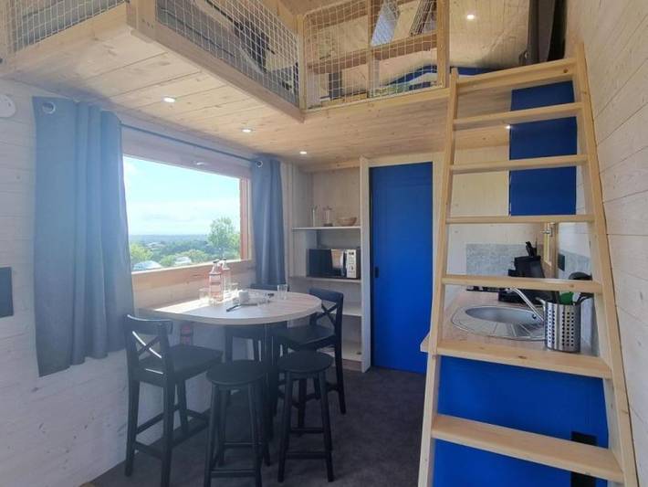 Ganzes Studio, Gemütliche Tiny House mit Klima - 4 Pers. in Sail-les-Bains, Roanne und Umgebung