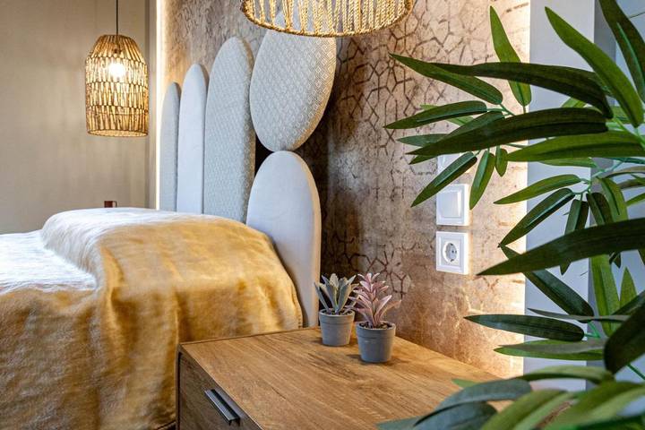 Gîte pour 3 personnes, avec Balcon ainsi que Terrasse et Vue dans Kyllini