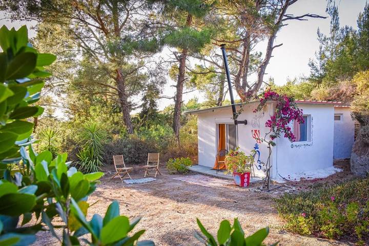 Villaggio vacanza per 2 persone, con Balcone e Terrazza nonché Giardino e Panorama in Rodi