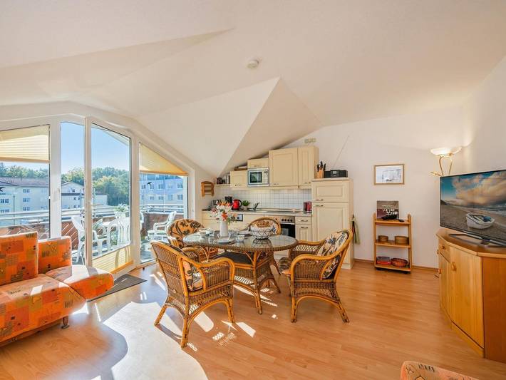 Ganze Ferienwohnung, Düneneck 32 - Düneneck 32 - gemütliches Ein-Raum-Domizil mit Balkon in Seebad Zempin, Zempin