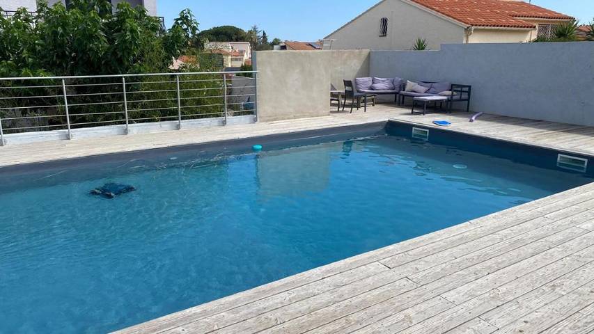 Villa pour 10 personnes, avec piscine ainsi que vue et jardin, animaux acceptés à Canet-en-Roussillon - 2