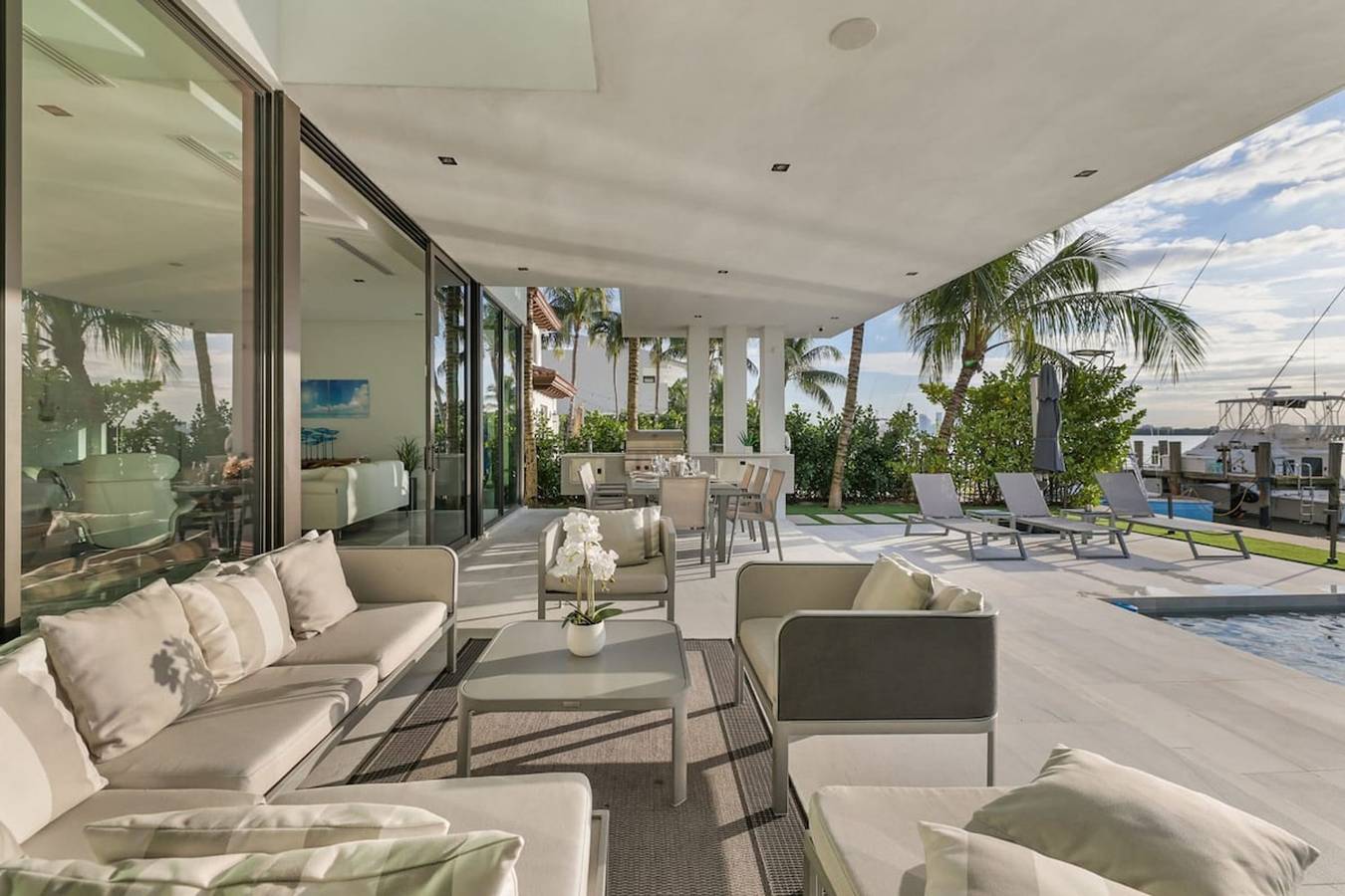 Coastal Bayfront Villa with Heated Pool in North Bay Village, Florida