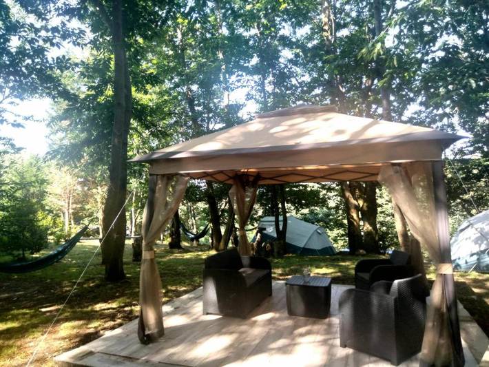 Camping für 4 Personen, mit Terrasse und Garten sowie Kinderpool und Pool in Kantabrien