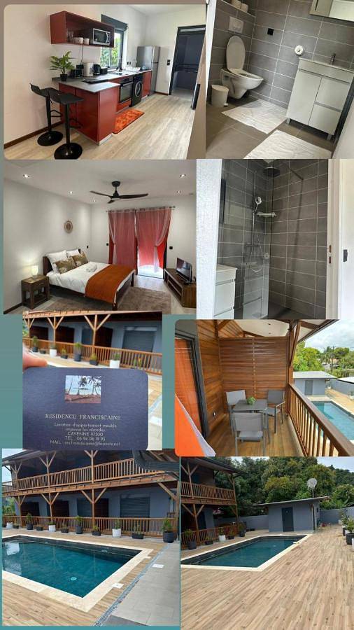 Gîte pour 2 personnes, avec terrasse ainsi que jardin et piscine dans Plage de Montabo - 2