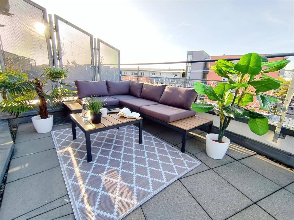 Ganze Wohnung, Ulmer Penthouse für 7, Arbeitsplatz, Xxl-Dachterrasse, Grill, Wii in Ulm, Schwaben