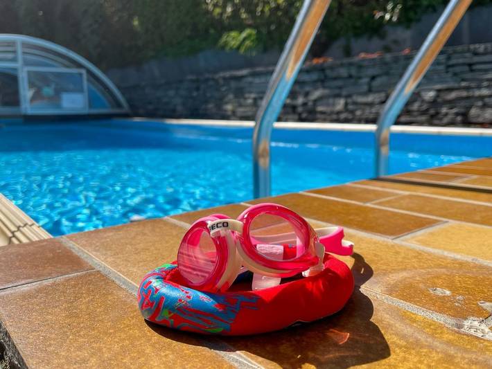 Ferienhaus für 4 Personen, mit Pool und Garten in Brissago