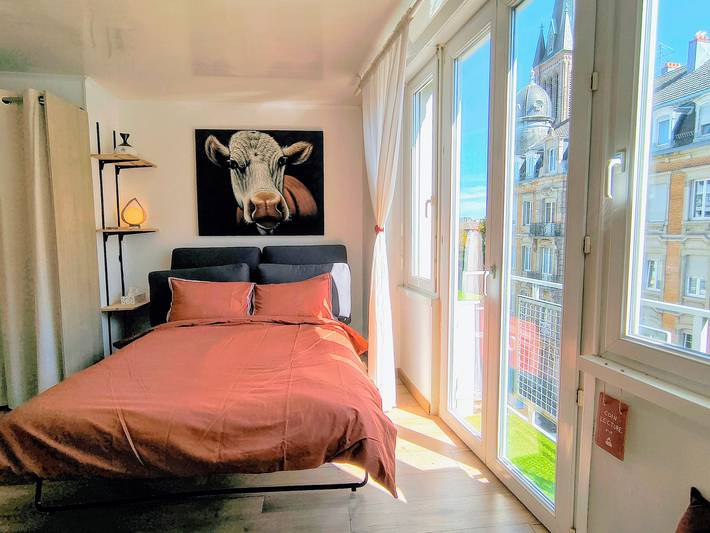 Entire apartment, Studio 'Centre Historique, 500m de la gare, quartier Steinbach' with Balcony in Mulhouse, Mulhouse region