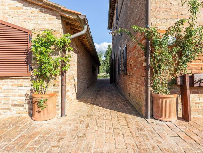Casa vacanza per 2 persone, con piscina e giardino, con animali domestici in Buonconvento