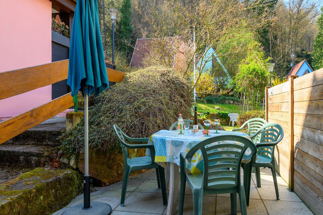 Gîte Riesling – Kaysersberg Vignoble, Uitzicht op Bergen, Privéterras en Parkeerplaats, foto 14