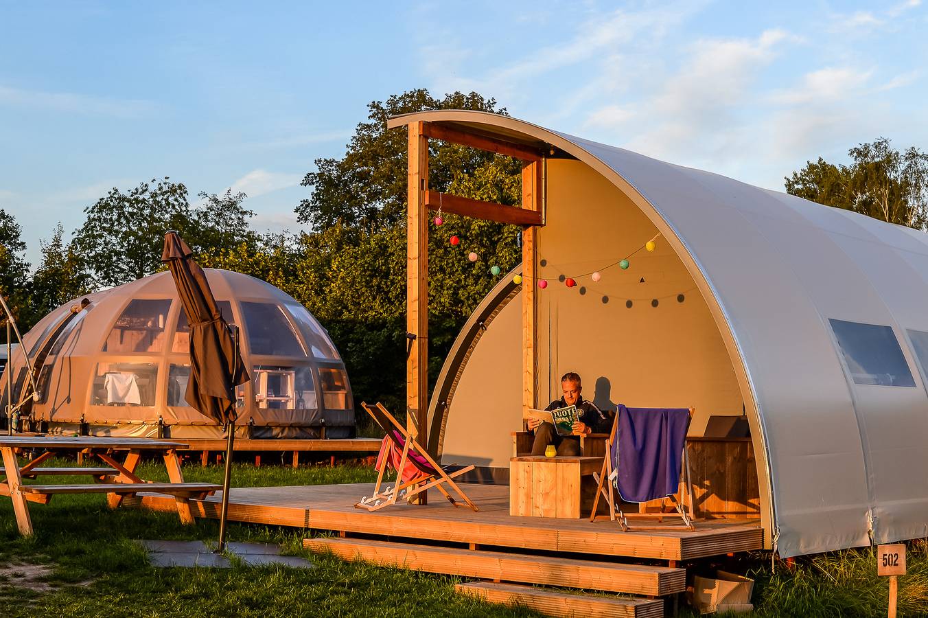 Vakantiepark Mölke — Panorama Lodge met privé sanitair | 5 pers. in Sallandse Heuvelrug