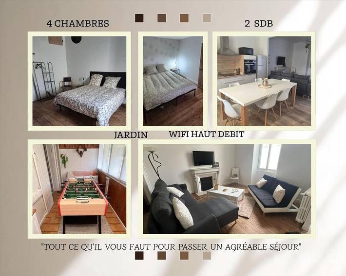Maison de vacances pour 8 personnes, avec Jardin