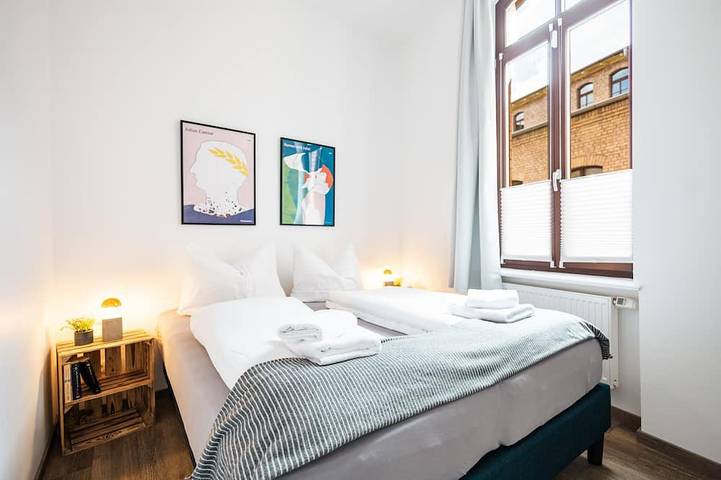 Appartement entier, ★Ko-Living Ii at the new theater | middle of the old town | Wifi | Up to 4 ★ in Halle, Saale-Unstrut