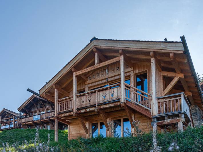 Ferienhaus für 6 Personen, mit Balkon und Terrasse sowie Garten und Ausblick