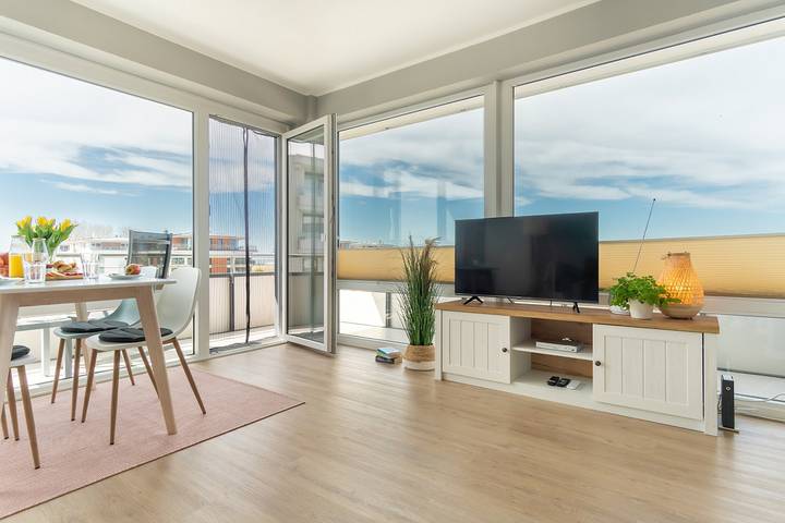 Ferienwohnung für 3 Personen, mit Meerblick und Balkon in Heiligenhafen