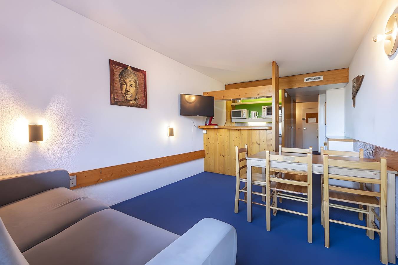 Studio entier, Studio "Lauzieres 10 Arc" avec balcon et Wi-Fi in Arc 1800, Bourg-Saint-Maurice