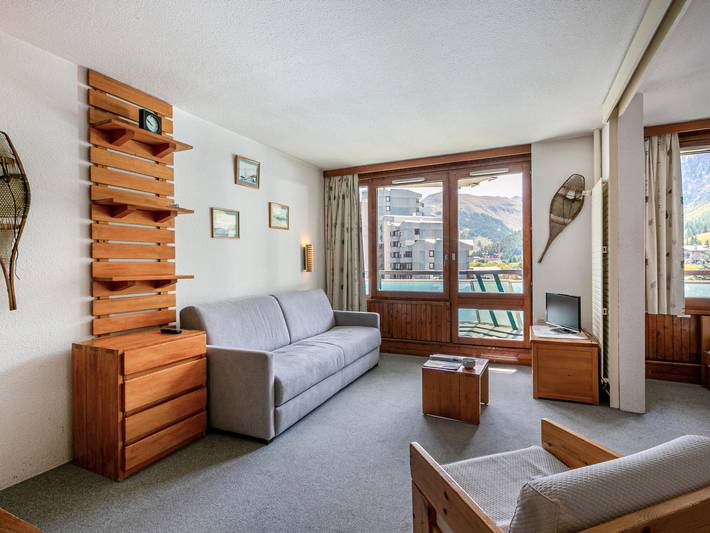 Studio pour 4 personnes, avec terrasse, animaux acceptés à Val-d'Isère
