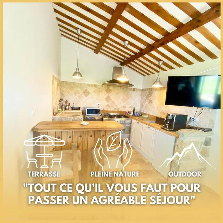 Appartement de vacances pour 4 personnes, avec Terrasse ainsi que Jardin et Vue