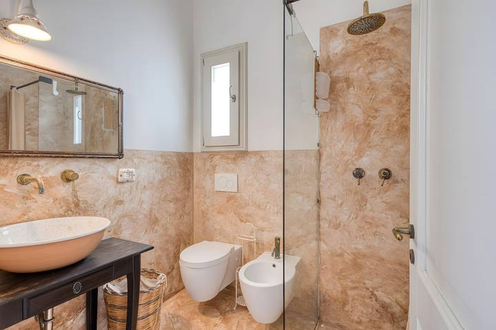 Villa 'Camera 2' with Sea View, Private Pool and Wi-Fi in Salve, Gulf of Taranto