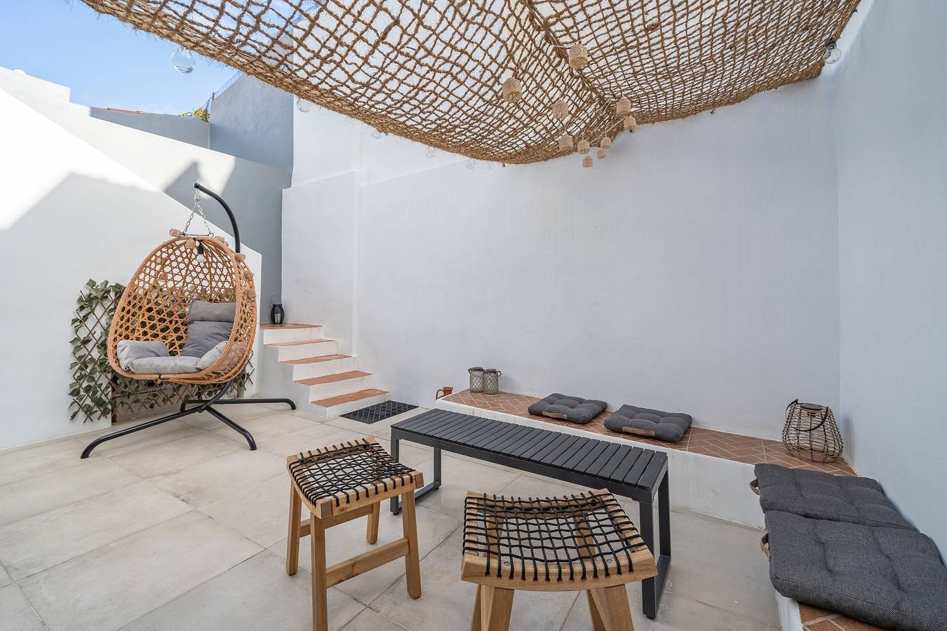 Casa algarveña cómoda con patio, terraza y 2 dormitorios cerca de la playa in Parchal, Estômbar e Parchal