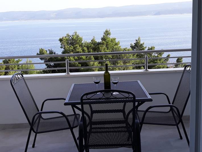 Apartament wakacyjny dla 3 osób, z balkon/ taras w Mimice