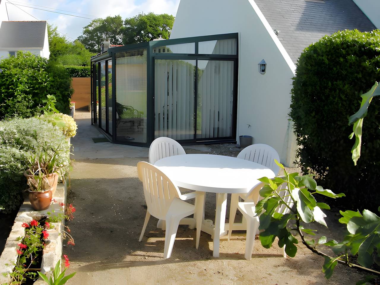 Casa de vacaciones «Gîte De Pont-c'hoat» con terraza privada, jardín compartido y Wi-Fi in Névez, Region de Quimper