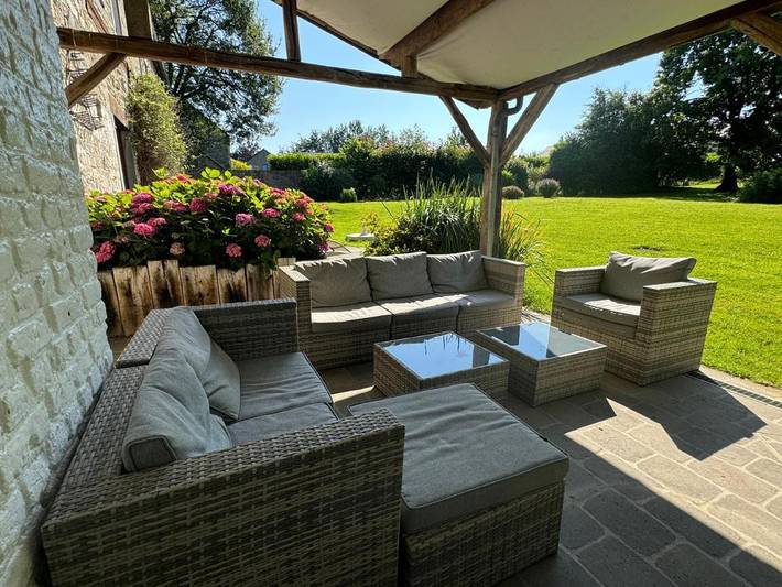 Location de vacances pour 10 personnes, avec vue ainsi que jardin et sauna, animaux acceptés à Sprimont - 2