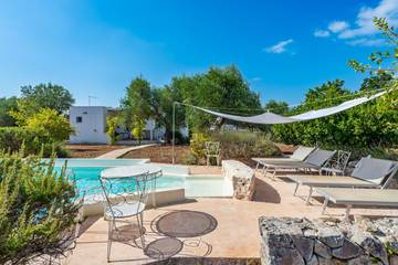 Villa für 2 Personen, mit Garten und Pool an der Adriatisches Meer