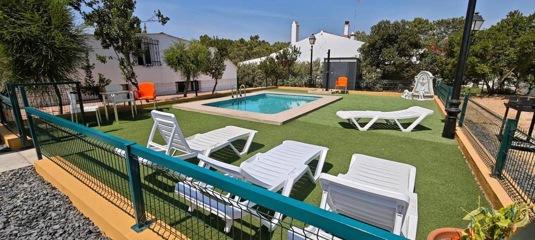 Casa rural para 8 personas, con vistas y terraza en Lepe