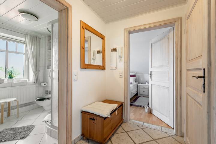 Ganze Wohnung, Ferienwohnung Strandgut" mit gemeinsamer Terrasse, Gemeinschaftsgarten und Wi-Fi in Niebüll, Nordfriesland
