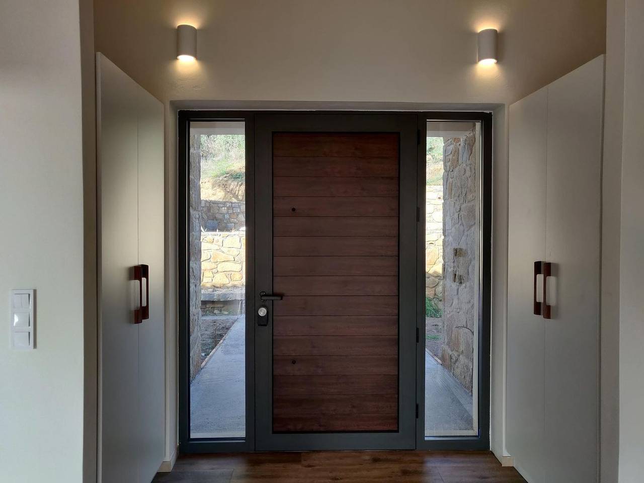 Newly built finca with pool above the picturesque Finikounda Bay, Peloponnese in Messenia region