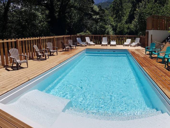 Bungalow für 5 Personen, mit Pool und Sauna