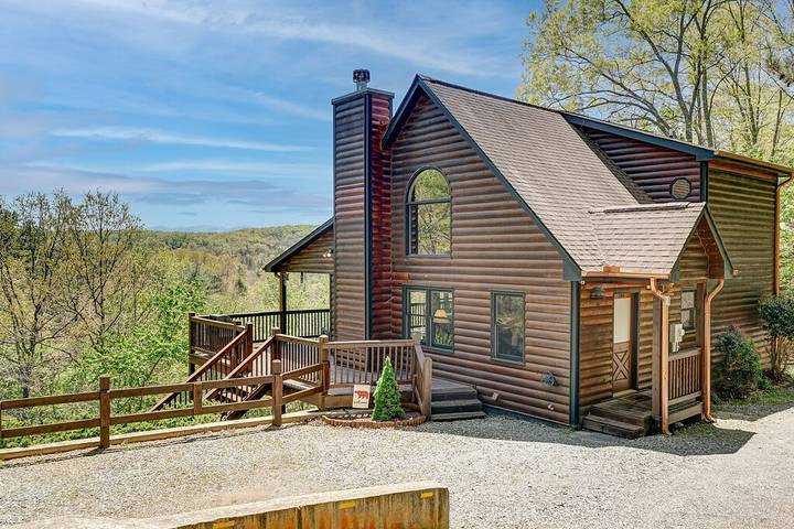 Blockhütte für 6 Personen, mit Whirlpool und Balkon - 1