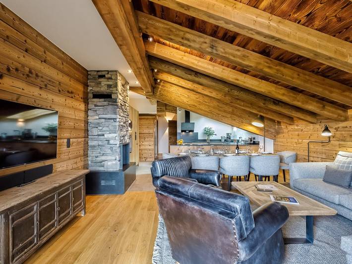 Chalet pour 8 personnes, avec balcon ainsi que sauna et jacuzzi à Les Saisies - 2