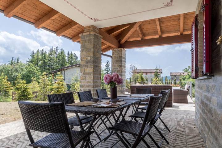 Villa für 8 Personen mit Balkon/Terrasse in Bobbio, Piacenza Provinz