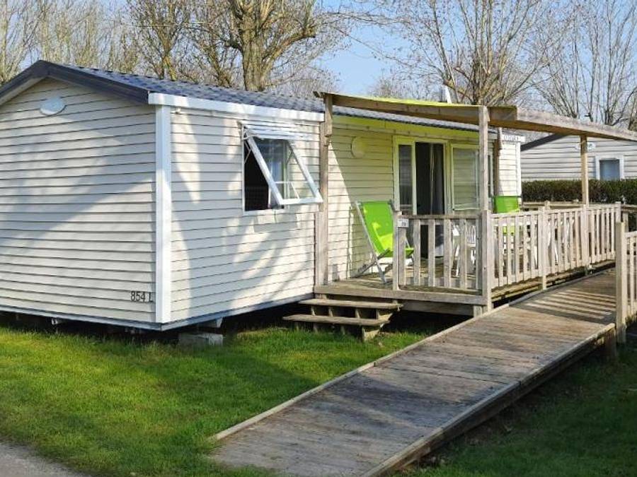 Flower Camping L'Abri-Côtier - Mobilheim 5 personen - Life Pmr 32 m² (2 Betten - 4/5 Personen) + Tv + Lv in Saint-Nazaire-sur-Charente, Rochefort und Umgebung