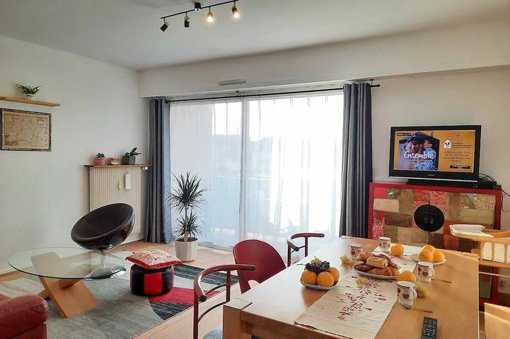 Gîte pour 5 personnes, avec balcon à Colmar