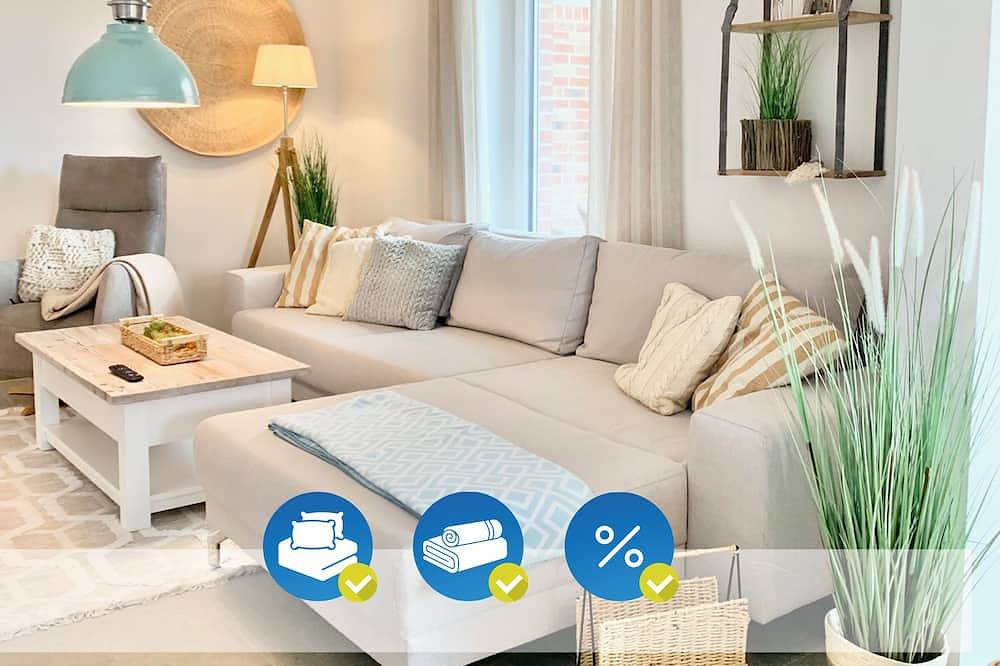 Haus Luke, Neues Ferienhaus für Familien mit Garten und Sauna in Eckwarden, Butjadingen