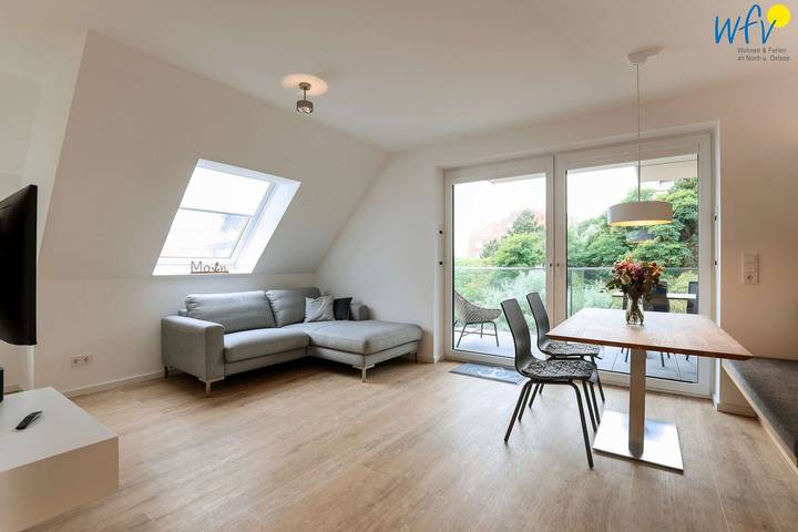 Ferienwohnung für 2 Personen, mit Balkon auf Juist